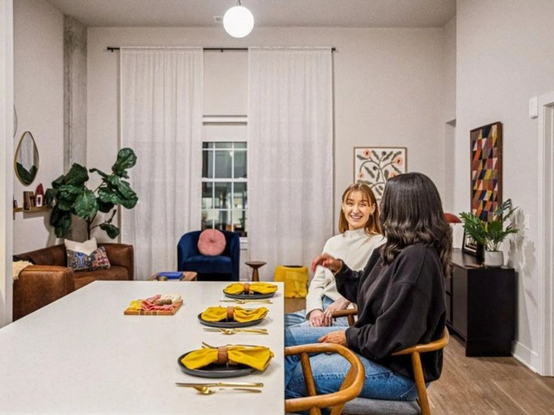 LOCAL Nashville apartment comfortable, open living and comfortably accommodate full-sized furniture and generously sized shared areas.